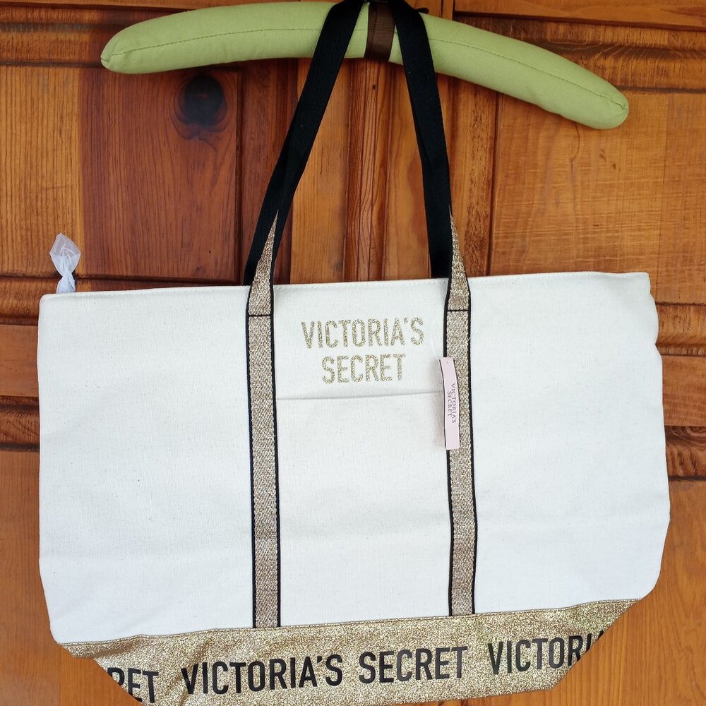 VS gold glitter bag